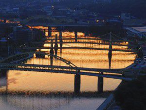 Pittsburgh River at Sunrise