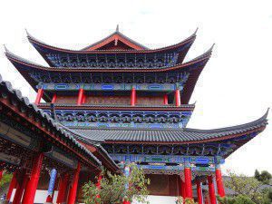 Royal Palace, Lijiang. Ancient traditional buildings can still be easily seen in many cities in China.