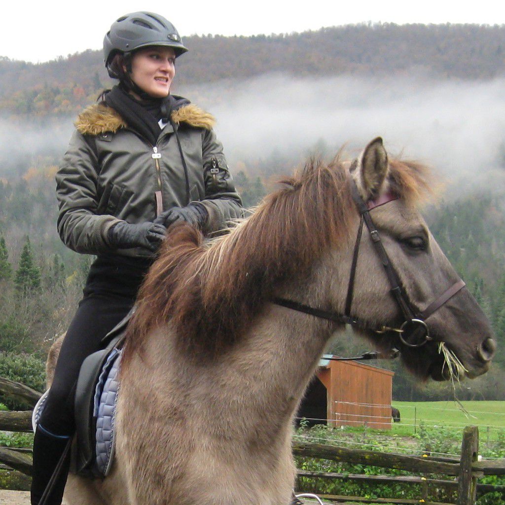Patricia and Léttfeti, the Icelandic horse