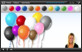 Congratulations! You correctly coloured in all of the balloons in the 'colours' game.