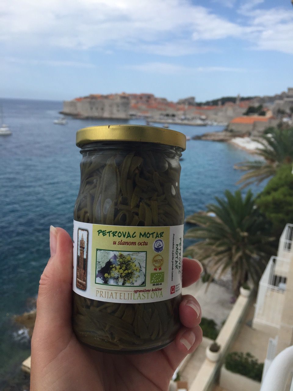 Complimentary jar of seaweed